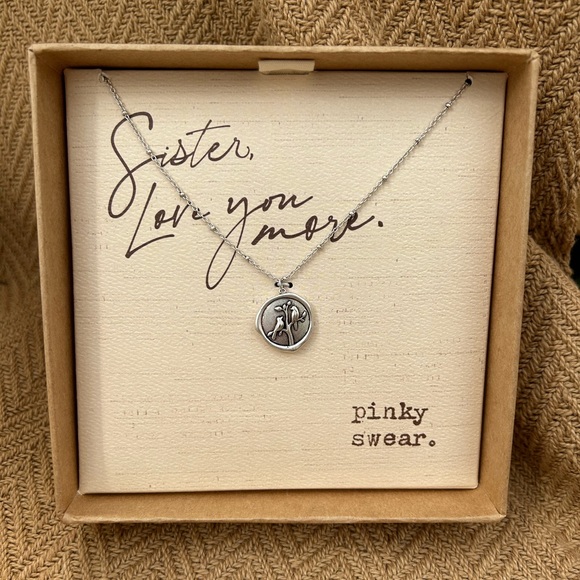 DEMDACO Sister Love You More Silver Tone One Size Fits Most Brass Metal Necklace - Picture 1 of 1